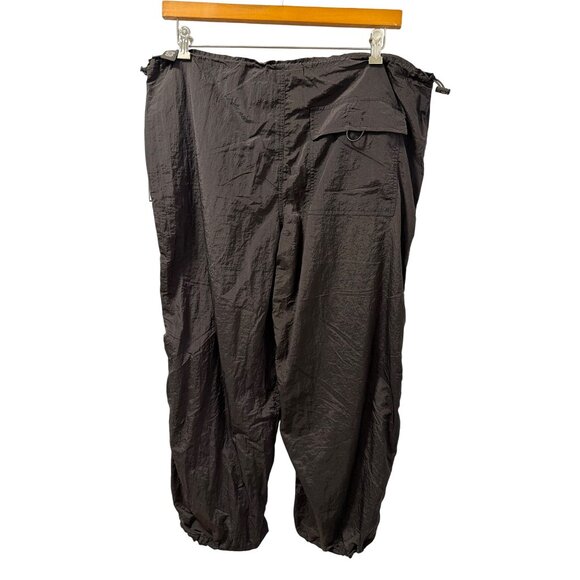 Almost Famous Sz  XL Black Parachute Pants Nylon Lightweight Relaxed Fit . NWT - Picture 12 of 12